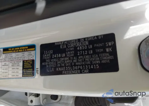 2023 Kia Stinger Gt-Line из США, поврежденный, VIN KNAE35LD6P6131415